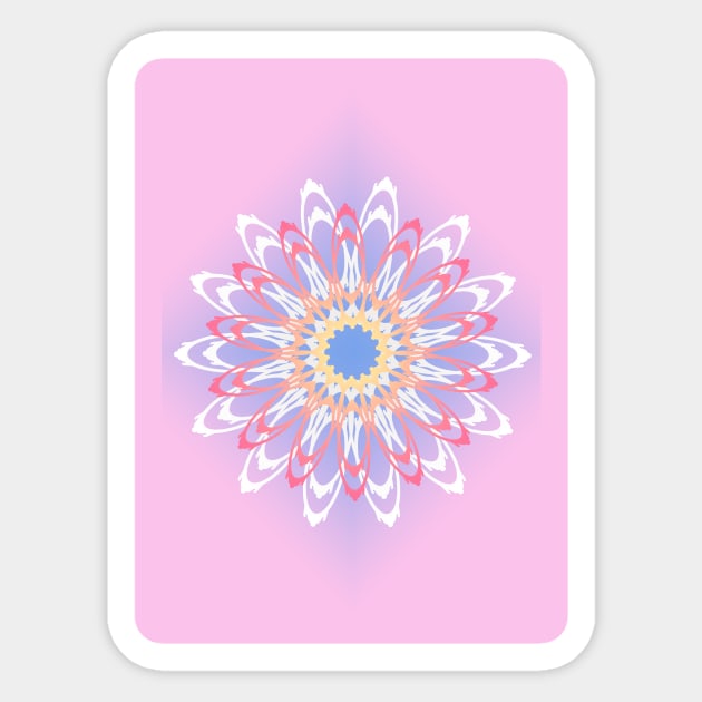 Flowery Pink Sticker by Shop Ovov